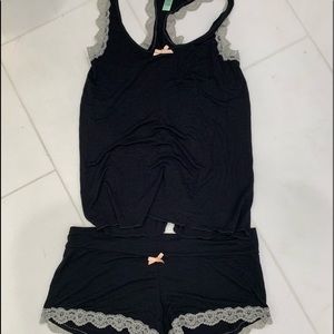 Sexy top and shorts for lounging
